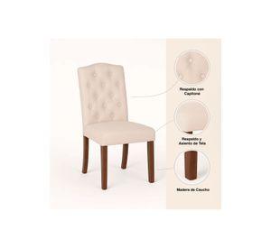 Silla de Comedor Acolchada Madera Elegance