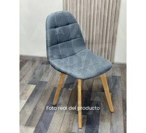 PACK 4 SILLAS CAPITONE PARA COMEDOR TAPIZADO EN LINO