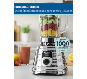 Licuadora clásica Oster® Cromo Perilla ergonómica de 3 velocidades BLST4655