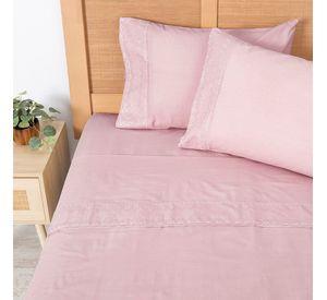 Sabana Broderie Geo 2 P Malva