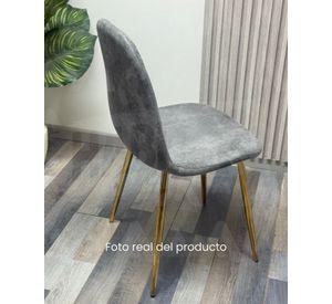 SILLA PARA COMEDOR DE GAMUZA MURCIA DORADA - 2 UNIDADES