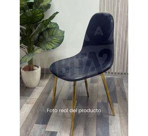 SILLA PARA COMEDOR DE GAMUZA MURCIA DORADA - 2 UNIDADES