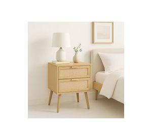 Pack de 2 Velador Eames Mesh Doble 40x55 - Madera Clara