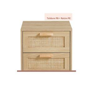 Pack de 2 Velador Eames Mesh Doble - Madera Clara