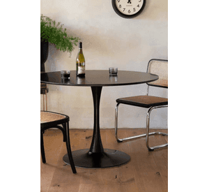 MESA REDONDA MODERNA TULIP 100CM CON BASE METALICA