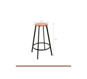 Piso taburete de bar elipse industrial