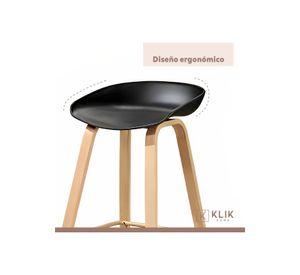 Pack de 4 Taburetes Nordic - Negro