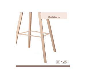 Pack de 4 Taburetes Nordic - Negro