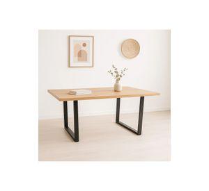 Mesa de Comedor Estilo Industrial 140x90 - Madera Clara