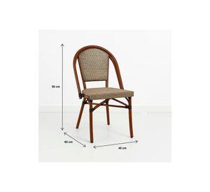 Silla Bistro Parisina Textileno - Beige