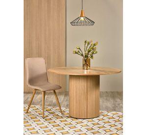MESA REDONDA RAWI 130CM MADERA NATURAL ALTA CALIDAD