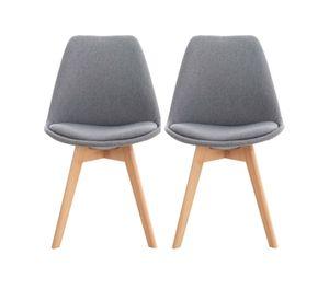 PACK2 SILLAS PARA COMEDOR TULIP ASIENTO ACOLCHADO TAPIZADO EN LINO