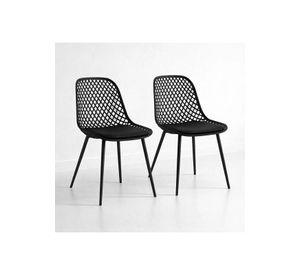 Pack de 2 Sillas Europa Acolchadas - Negras