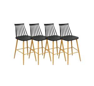 Pack 4 Taburetes de Bar 65 cm Royal Estilo Nordico