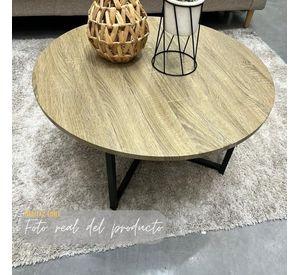 MESA DE CENTRO NATURAL REDONDA 80CM
