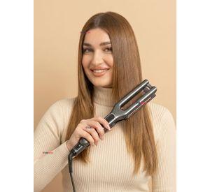 Plancha Alisadora De Cabello Revlon Placas Dobles Cerámica De Cobre Alaciadora Negra