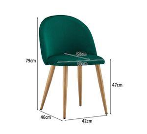 SET 2 SILLAS DIAMANTE NORDIC FELPA SIMIL MADERA