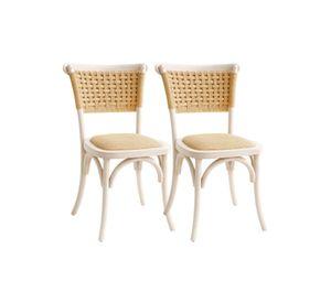 Pack 2 Sillas tejidas de Yute y Madera Gretta Wegner