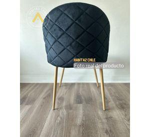 SET 2 SILLAS DIAMANTE NORDIC FELPA SIMIL MADERA