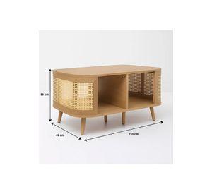 Mesa de Centro Siena Rattan - Natural