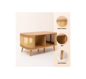 Mesa de Centro Siena Rattan - Natural