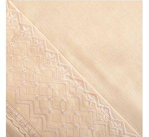 Sabana Broderie Geo King Nude