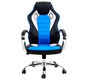 Silla Gamer Nibio Rookie Reclincable Cuero PU Azul