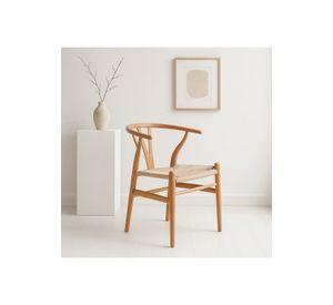 Silla Wishbone Madera y Hilo de cuerda - Natural