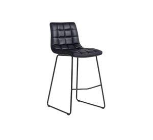 PISO TABURETE CUERO 64 CM BLACKY SILLA DE BAR CUERO SINTETICO
