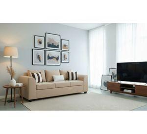 sofa 3 cuerpos fancy hogar beige