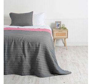 Quilt Toledo MF 1.5 P Verde -Rosado