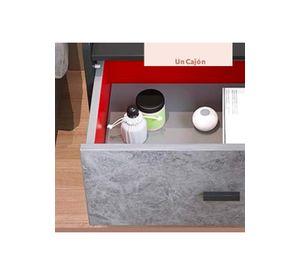 Pack de 2 Veladores Marmol MDF Gris
