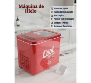 Máquina para hacer Hielo Portátil Eléctrica Hielera Hogar Premium Color Rojo