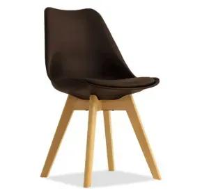SILLA PARA COMEDOR TULIP FELPA TAPIZ TERCIOPELO BASE MADERA