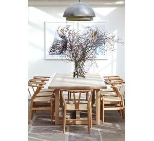 PACK 2 SILLAS WISH ESTRUCTURA MADERA Y RATTAN TEJIDO