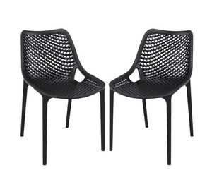 PACK 2 SILLAS CITY COMEDOR TERRAZA POLIPROPILENO RESISTENTE ASIENTO PANAL