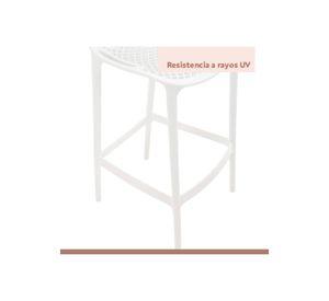 Pack de 4 Taburetes Piso de Bar Terraza Exterior Air Berlín