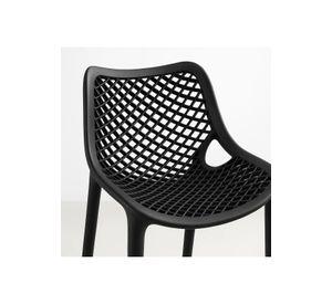 Pack de 4 Taburetes Piso de Bar Air Berlín - Negros