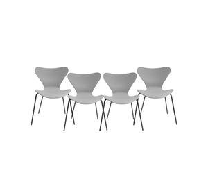 SILLAS PARA COMEDOR CON BASE NEGRA  JLOVE PP - 4 UNID