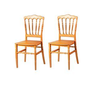 Pack 2 Sillas Fiesta Comedor Art Napoleon Doradas