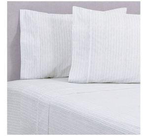 Sabana Estampada 180 h King azul rayas