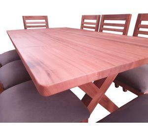 Comedor 8 Sillas Cruz 8 Palillo Gris