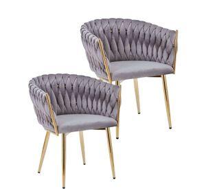 PACK 2 SILLAS SITIALES QUEEN ELEGANTES TERCIOPELO