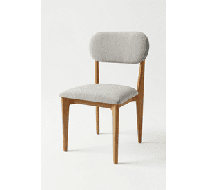 Silla Mónaco Miel tapiz Crudo