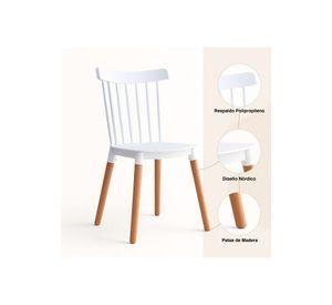 Pack de 4 Sillas Windsor Blancas