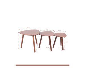 Pack de 3 mesas de centro o laterales madera