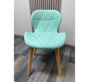 PACK 4 SILLAS ACOLCHADAS RADAR WOOD AVIADOR MARIPOSA PATAS MADERA ASIENTO ECOCUERO