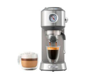 Cafetera Espresso Compacta Oster BVSTEM7200 15bar 1350W Gris