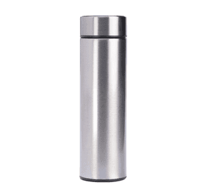 Termo Inteligente Vaso Digital Táctil Taza Led Smart Cup Plateado