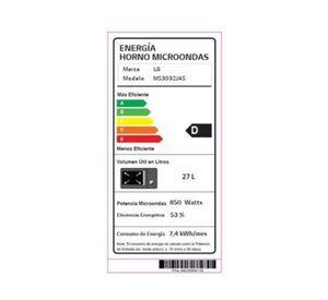 Microondas NeoChef™ 27L Easy Clean™ y luz LED MS3032JAS